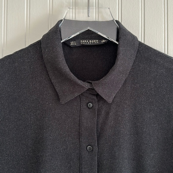 Zara Puffy Sleeve Shirt with Pearls - Picture 6 of 11